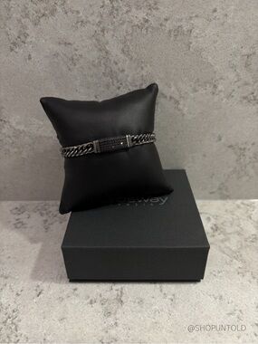 BROSWAY — NAXOS CURB CHAIN BRACELET — GUNMETAL